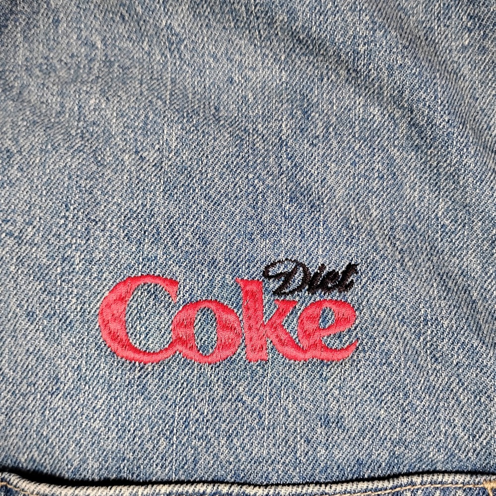GAP Denim Diet Coke Sherpa Lined Jacket Mens Medium Blue Wash 513799-00 FAL24 - Picture 5 of 14